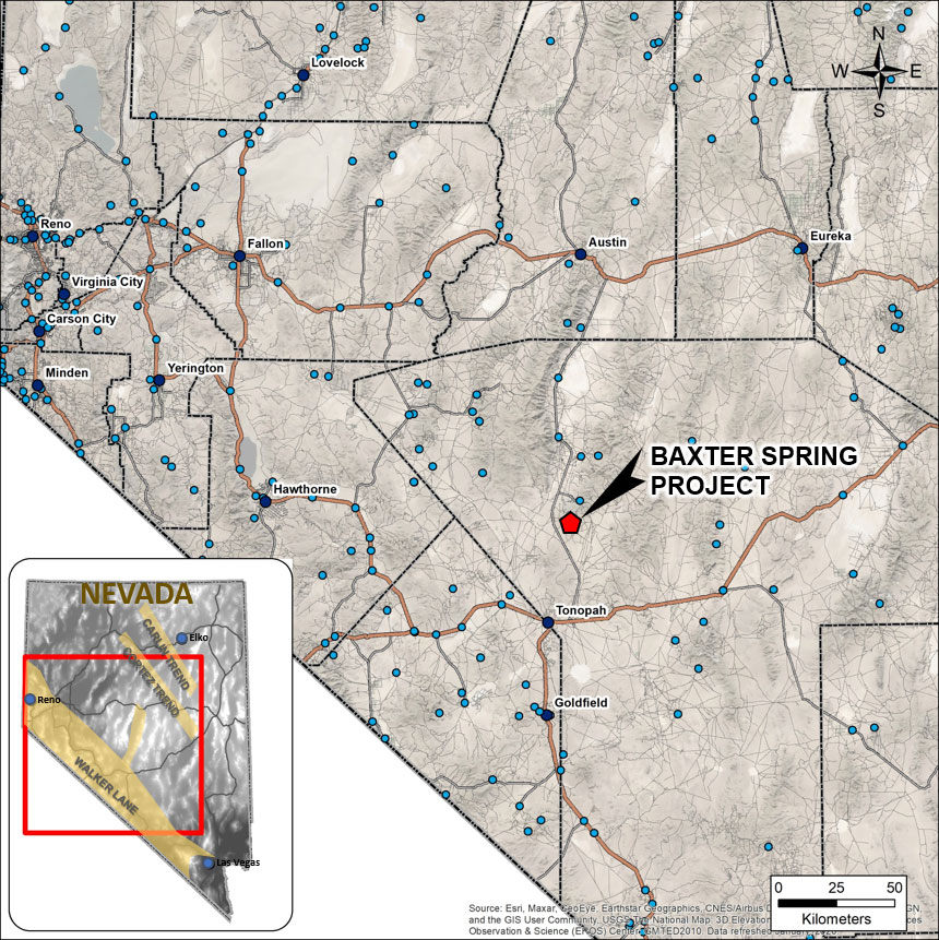 Baxter Spring Project Map
